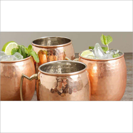 Lined Copper Mugs