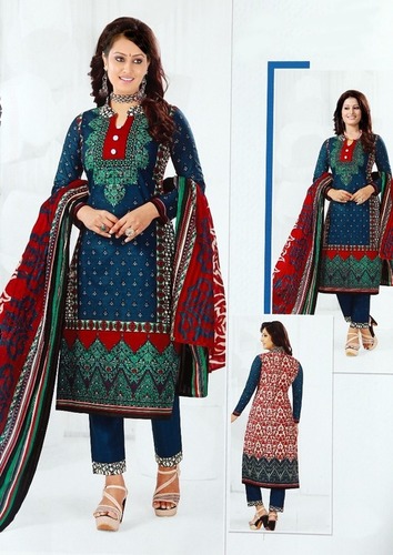 Indian Printed Karachi Cotton Dress Material