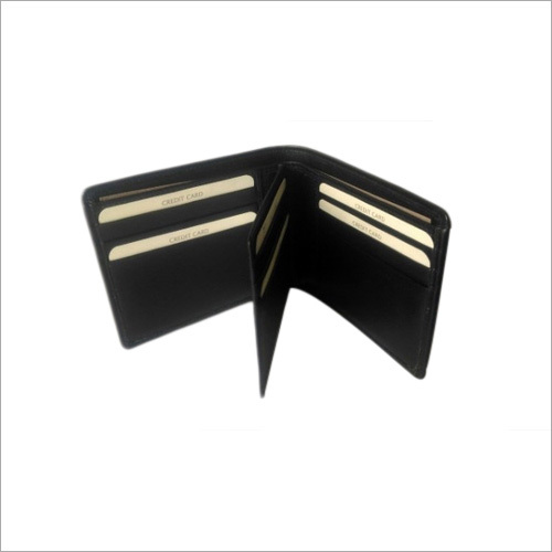 Mens Plain Leather Wallet - Genuine Leather, 4x3x1 inches, Black | Bi-Fold, Multiple Compartments, Compact Professional Design