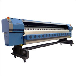 Solvent Printer - 10x3x5.5 Ft Dimension, 850 Kg Weight, ICC Based Color Management | Automatic PLC Control, Bi-Directional Printing, 40 to 500 Speed, 1 Year Warranty, 220 Power Capacity