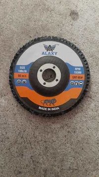 Abrasive Flap Disc - 100-200 Grams , Round Shape for Metal Finishing - Vibrant Red, Yellow, and Blue Colors