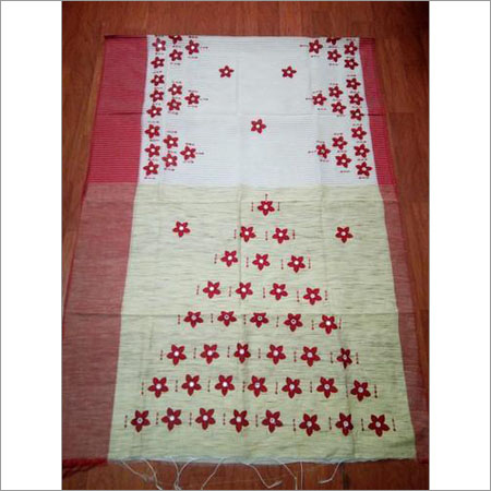 Applique Work Saree