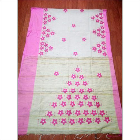 Ladies Applique Work Saree