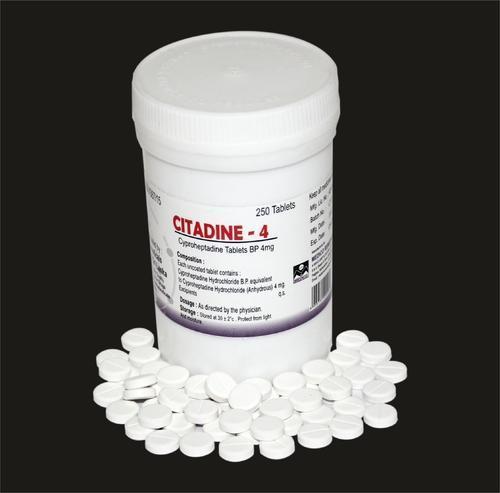 4 mg Cyproheptadine Tablets