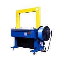 Plastic Strapping Machine - Plastic & Metal, 1250 X 600 X 1540 Mm, Blue & Yellow, 50 Kg Capacity, Automatic, 110 Kg Weight, Computerized Functionality