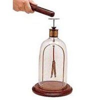 Gold Leaf Electroscope - Glass Material, 500-800 Grams Weight | White Color, Lab Usage