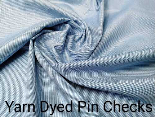 PIN CHECKS SHIRTING FABRIC