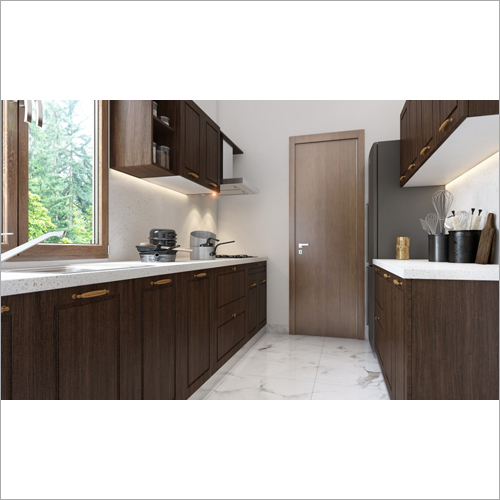 Coffee and Cream Modular Kitchen