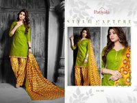 Beautiful Cotton Patiyala Dress Material
