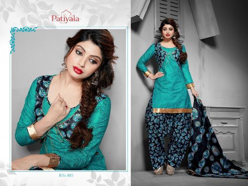 100%% cotton patiala dress Material