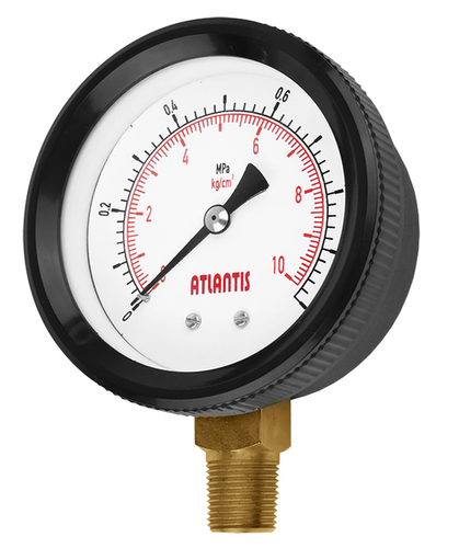Plastic Case Pressure Gauge Accuracy: A 3% (Option: A 2.5%
