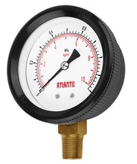 Plastic Case Pressure Gauge Accuracy: A 3% (option: A 2.5%