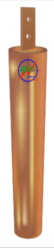 Golden Copper Pipe-in-strip Earthing Electrode