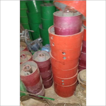 Flat Pulley - Iron Material, Grey Color | Extended Inner Race Ball Bearing Hub, Statically Balanced, Rugged Design, Long-Lasting Performance