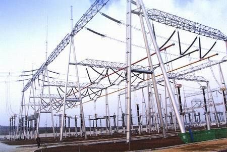 11 KV Galvanized Substation Steel Structure