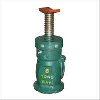 8 Ton Mechanical Jack - Cast Iron, Circular Base, Green | Corrosion Resistant, Durable, Easy To Use, Heavy Lifting, Long Lasting