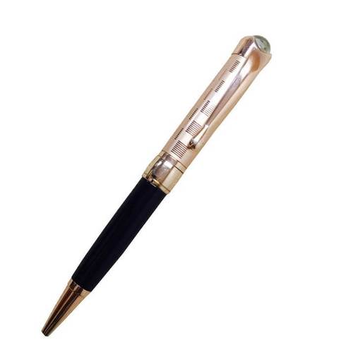 Half Blk Shinig Half Rose Gold Ball Pen