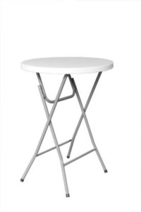 Banquet Table - Metal And Plastic, Round And Rectangle Shape, Polished Finish, White And Black Color, Perfect For Hotels And Restaurants, Ideal For New Year Occasions