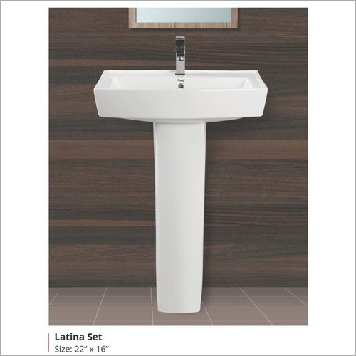 White Latina Wall-Hung Basins