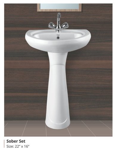 White Sober Wash Basin