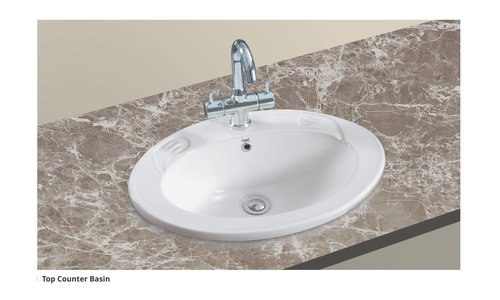 White Top Counter Basin