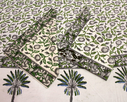 Hand Block Print Cotton Bedsheet Set