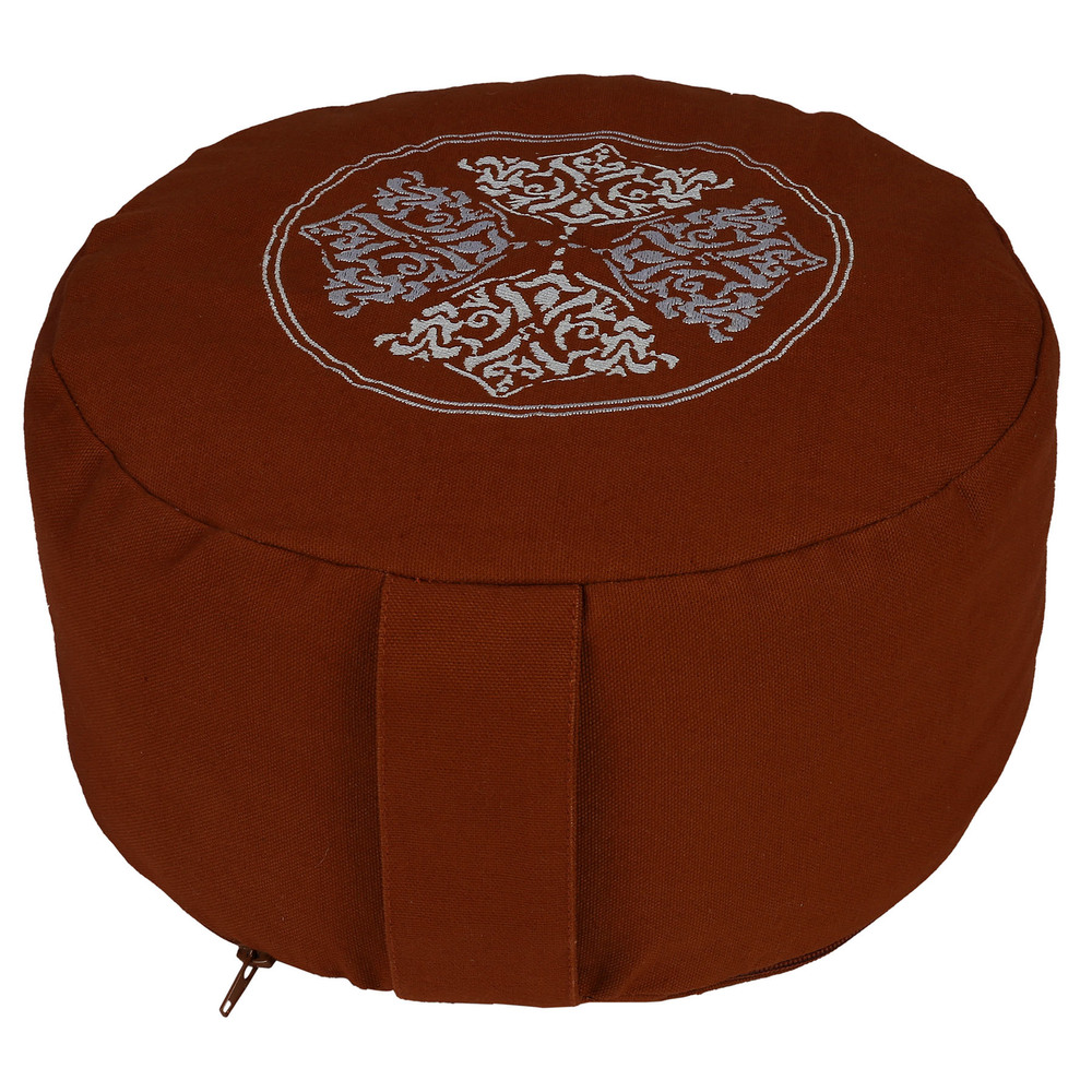 Top Embroidered Zafu Cushion By Accessory Arcade