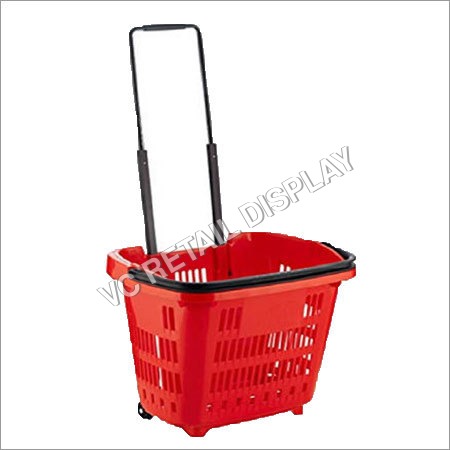 Two Wheel Plastic Shopping Trolley