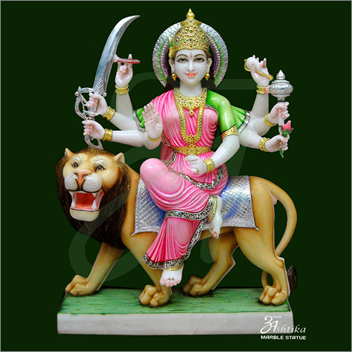 Marble Durga Mata Statue