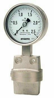 Differential Pressure Gauge with Diaphragm & Bellows