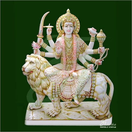 Marble Durga Mata Statue