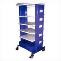 Laparoscopy Trolley - Durable Stainless Steel Frame, Adjustable Height And Smooth Mobility