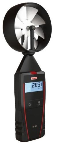 Vane Anemometer - Measuring Range 0.3 To 35 M/s, Accuracy Â±1.5% Of Reading, Portable Lightweight Design, Battery Powered | Manual Control, Digital Display, 0.01 M/s Resolution