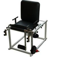 Quadriceps Table - Stainless Steel Frame, Leather Seat | Dimensions 662x670x950mm, Weight 52kg, Color Black And Silver