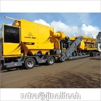 Mobile Asphalt Drum Mix Plant - Single Chassis, 3 Feed Bins, Yellow | Full Automatic Control System, Twin Shaft Mixer, Counterflow Dryer, Pulsating Filter, High Durability