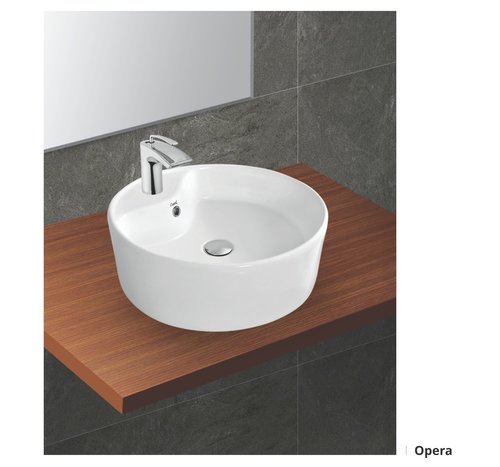 White Opera Table Top Basin