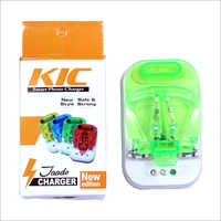 Universal Charger - Plastic, 8.5 X 5.5 X 3 Cm, Green | Lightweight, Durable Design, Universal Socket, Optimized For Multiple Devices