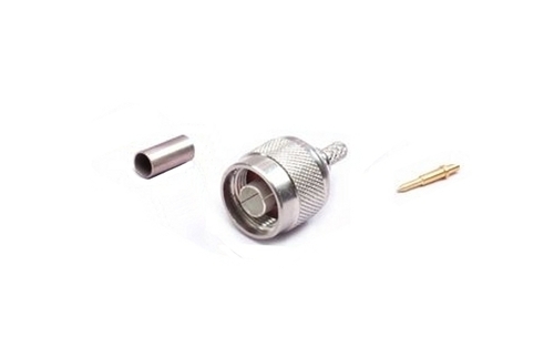 N Plug Crimp Type Light - Silver | Industrial Application Durable Design for Enhanced Performance