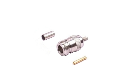 N Female Crimp Type - Industrial Grade, Silver | Designed for Industrial Use with Durable Connectivity and Reliable Performance