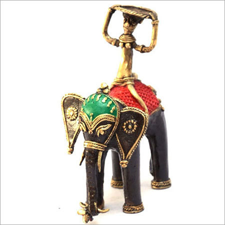 Antique Brass Elephant Statue
