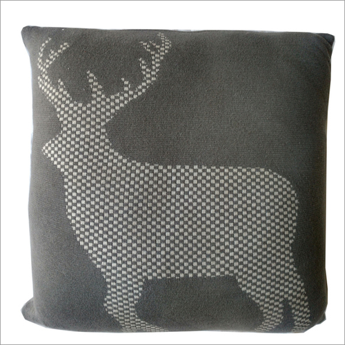 Knitted Printed Cushion Cover