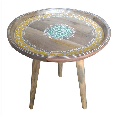 Painted Round Stool