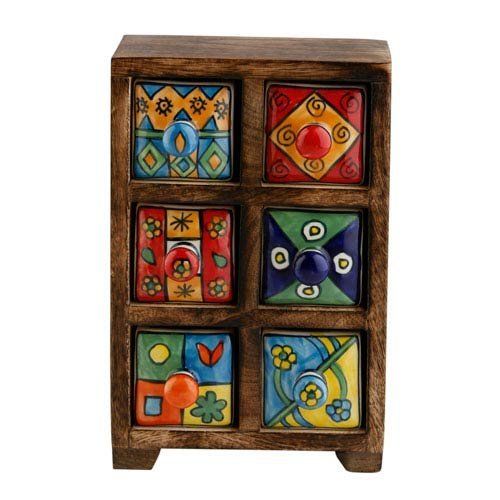Handmade Ceramic 6 Drawers