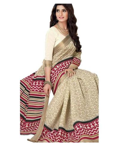 Off White Cotton Saree