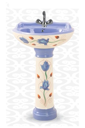 Ceramic Stargold Pedestal Wash Basin