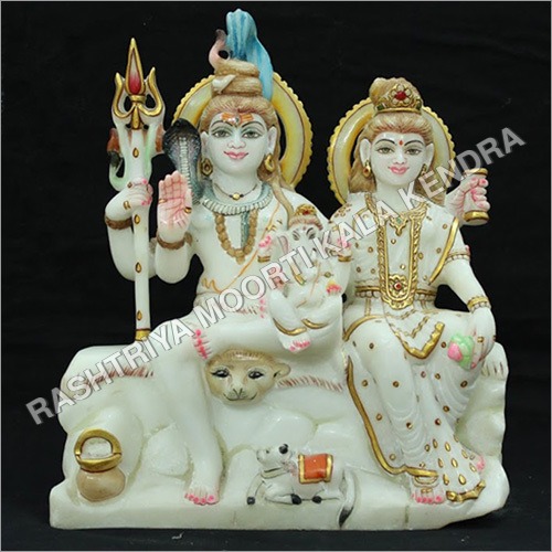 Coated Gauri Shankar Statue