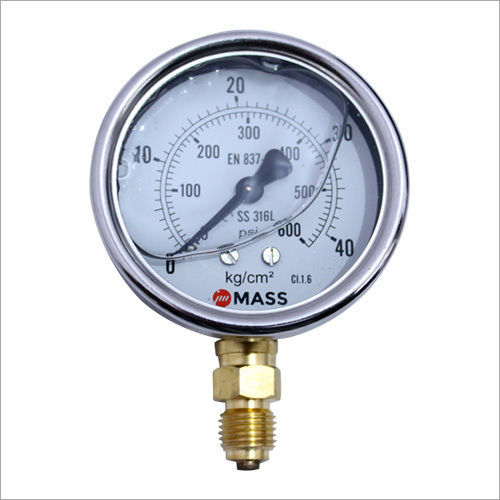 Pressure Gauge Dial Material: Glass