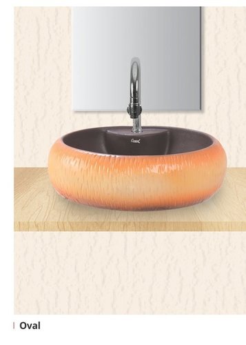Ceramic Oval Rustic Wash Basin