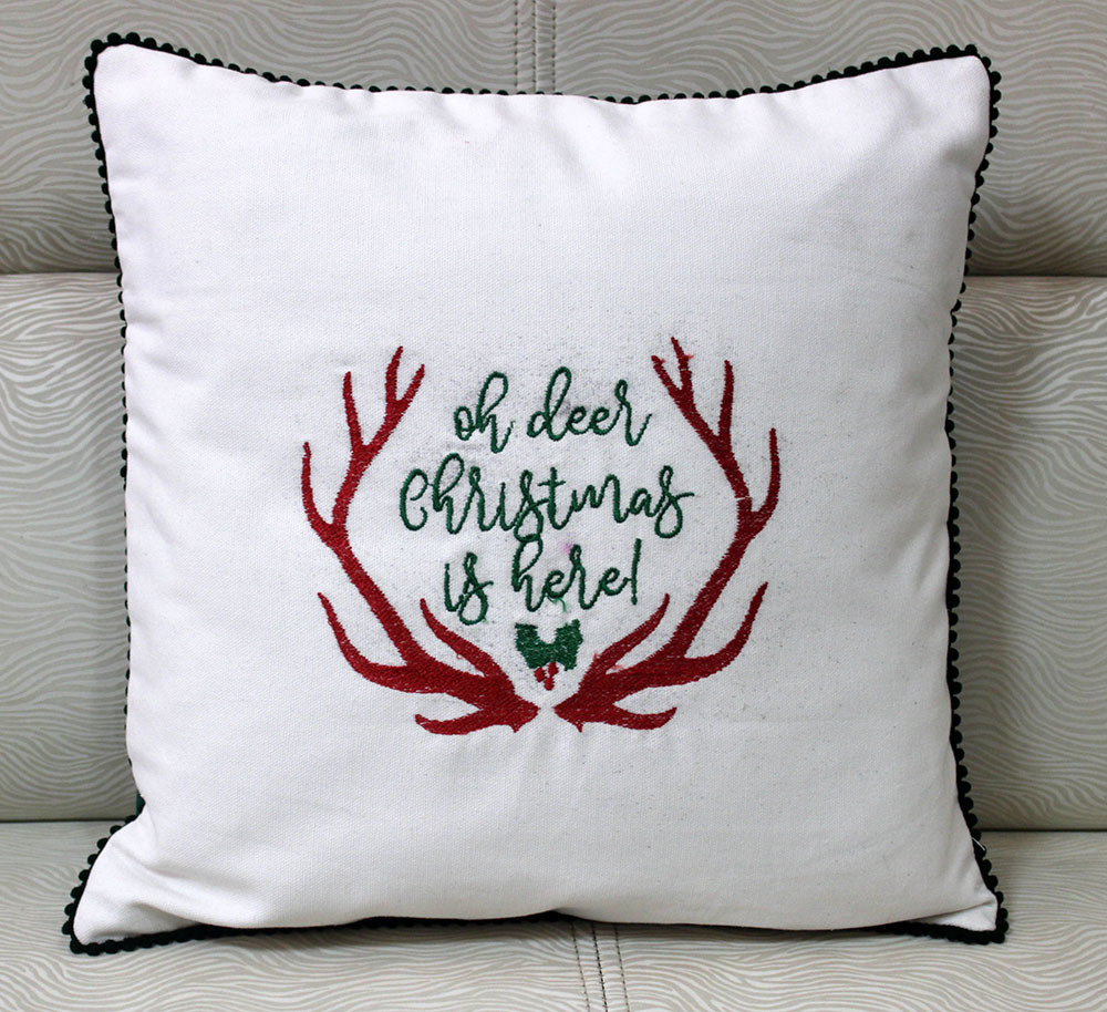Embrodered Cushion Cover