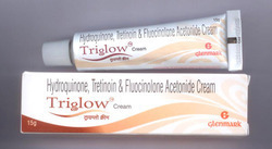 Triglow - Hydroquinone 2% Tretinoin 0.05% Fluocinolone 0.01% White Facial Cream, Skin Lightening Acne Treatment Wrinkle Reduction